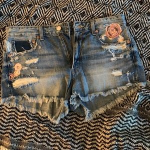 High waisted Jean shorts